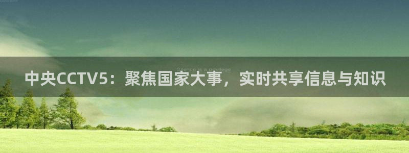 9255tv直播nba在线直播：中央CCTV5：聚焦国家大事，实时共享信息与知识